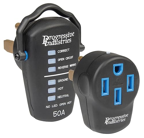 Progressive Industries PSK-50 Portable Surge Protector Kit, Black, 50 Amp