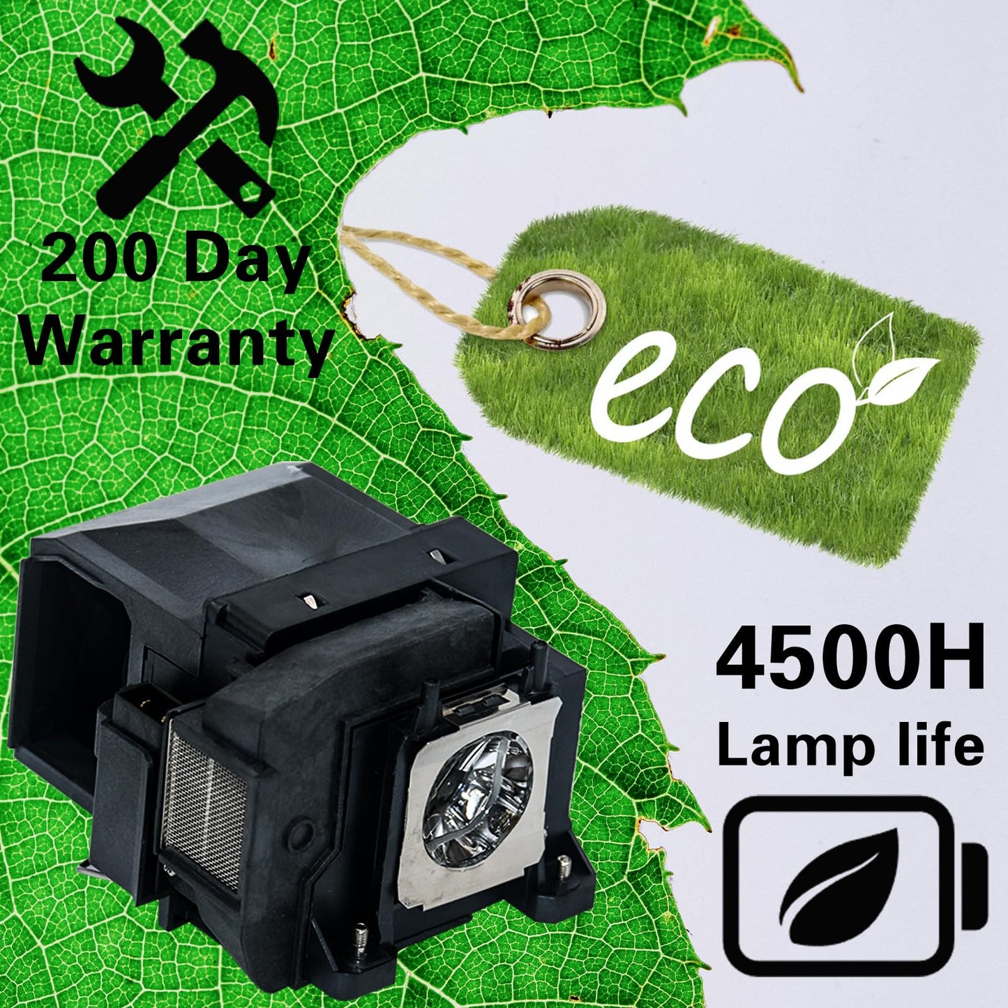 SRZOBYU V13H010L85 Replacement Projector Lamp Bulb for Epson ELPLP85 PowerLite Home Cinema 3000 3100 3200 3500 3600e 3700 3800 3900 EH-TW6700