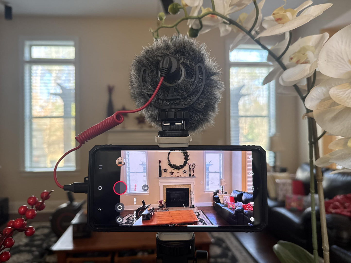 USB C to 3.5mm TRS Microphone Cable for Rode, Movo, Comica, Deity & Other External Mic, Compatible with iPhone 15/16, Samsung Galaxy, LG, Pixel &
