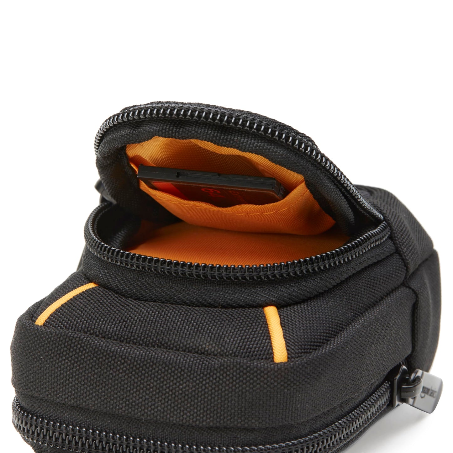 Amazon Basics Large Point and Shoot Padded Camera Case with Adjustable Shoulder Strap, Belt Loop, Interior Dimension 5.2 x 3.2 x 1 inches, Black