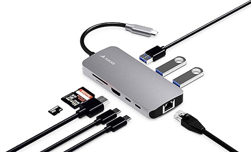 Juiced Systems BizHUB Pro - USB-C Multiport Gigabit Ethernet HDMI Adapter