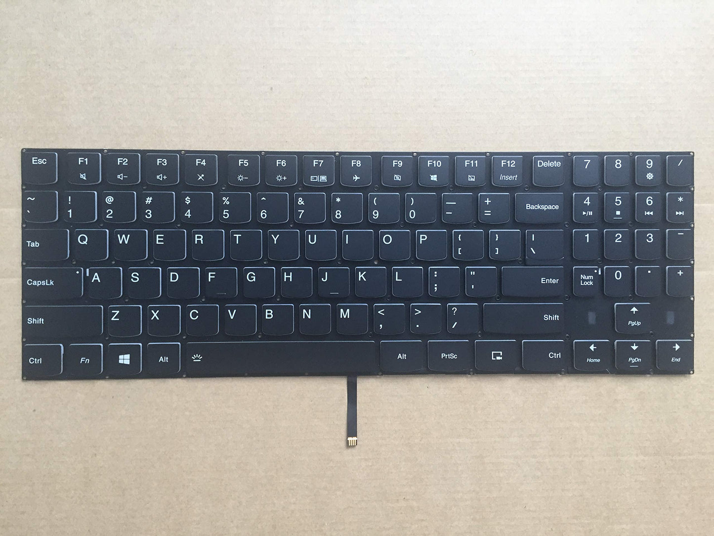 Original New for Lenovo Legion Y530 Y530-15 Y530-15ICH Y530-15ICH 81FV 81LB Series US Black Backlit Gaming Laptop Keyboard White Word