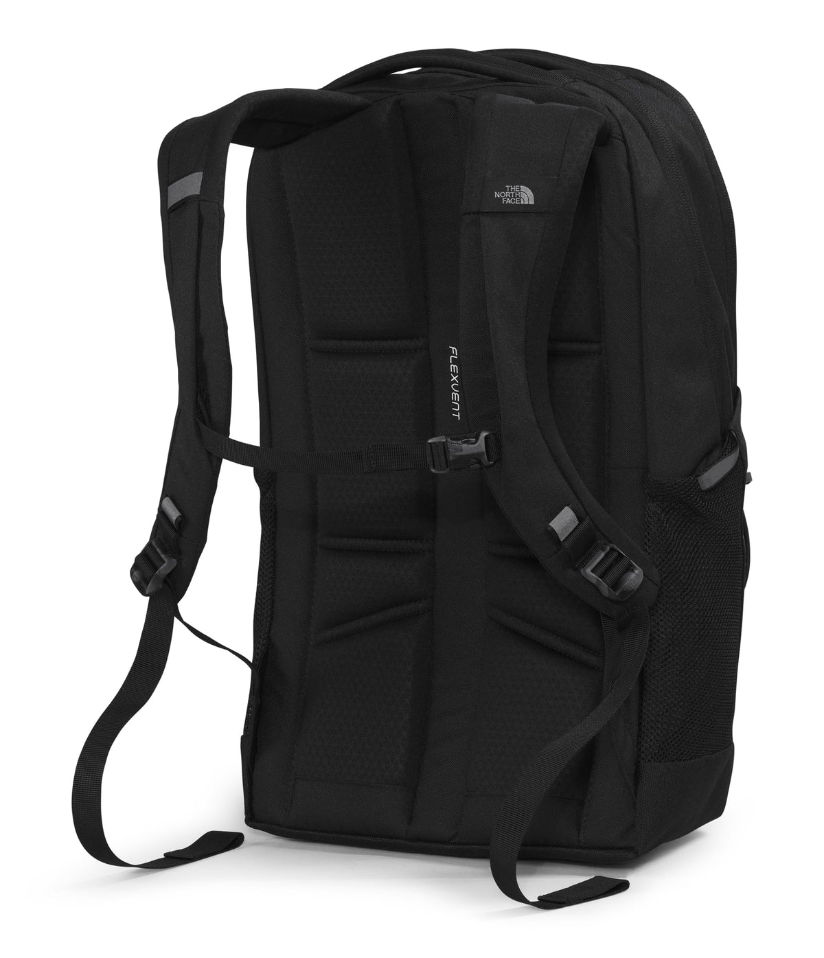 The North Face Women's Jester Luxe Everyday Laptop Backpack, TNF Black/Burnt Coral Metallic, One Size