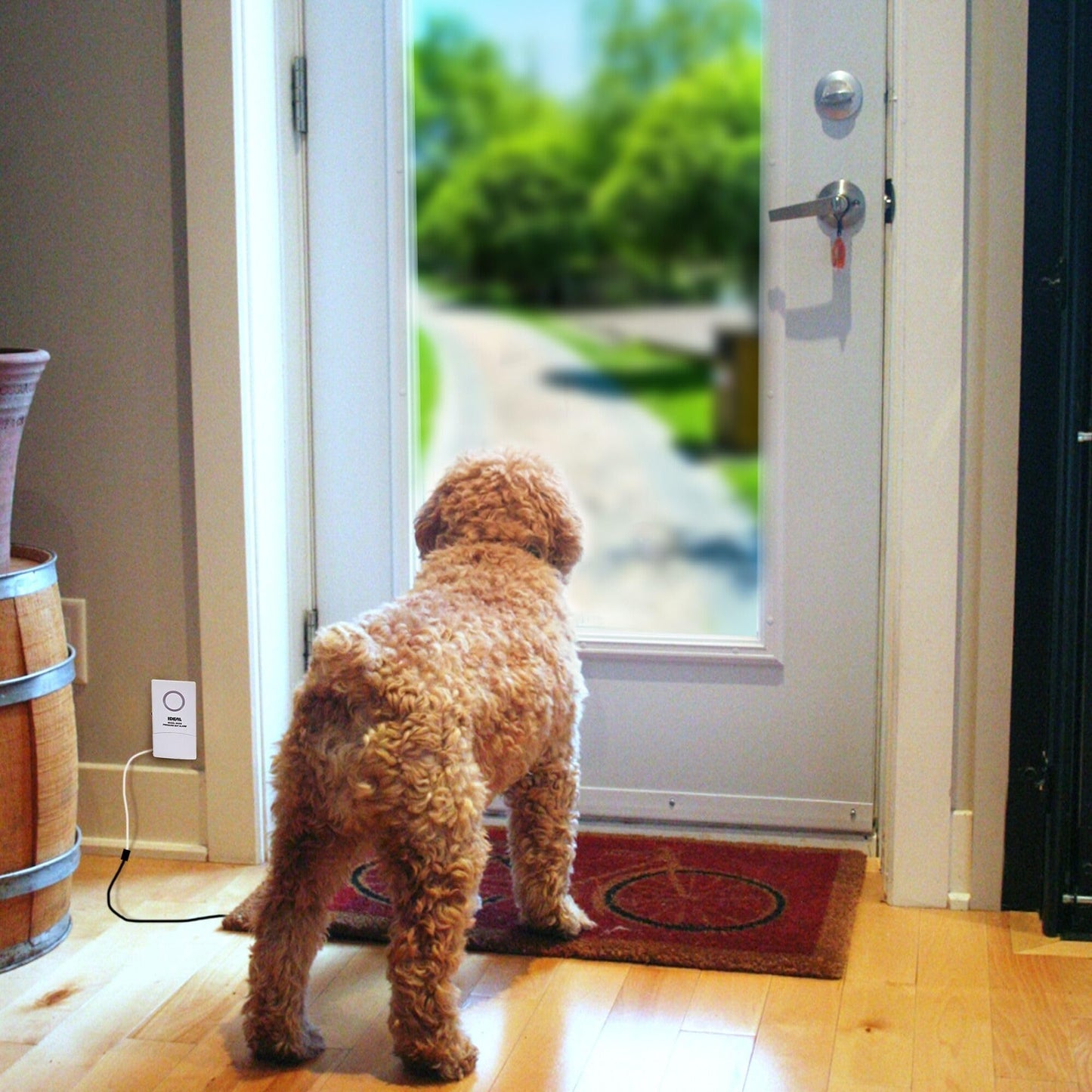 Ideal Security Pressure Floor Mat Home Alarm System - Wired Alarm & Chime, Anti-Wandering, Welcome Mat, Pet Door Mat