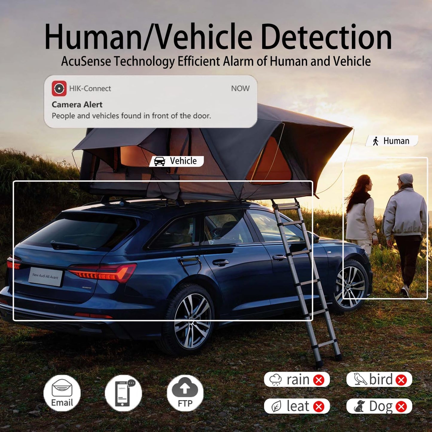 VisiSecure 4K 8MP Color-Vu Hik PoE IP Camera DS-2CD2387G2-LU, Color Night Vision, 130dB WDR, Human/Vehicle Detection, IP67 Weatherproof, 24/7
