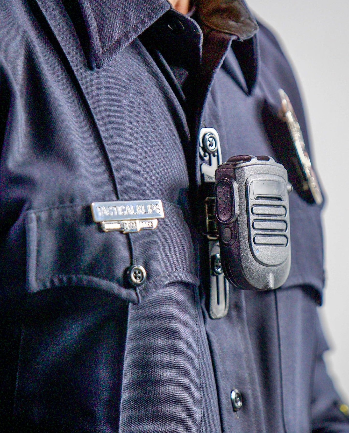 TMK2 - Two Button Tactical Mic Klip | Two-Way Radio Microphone Clip for First Responder Uniforms (TMK2)