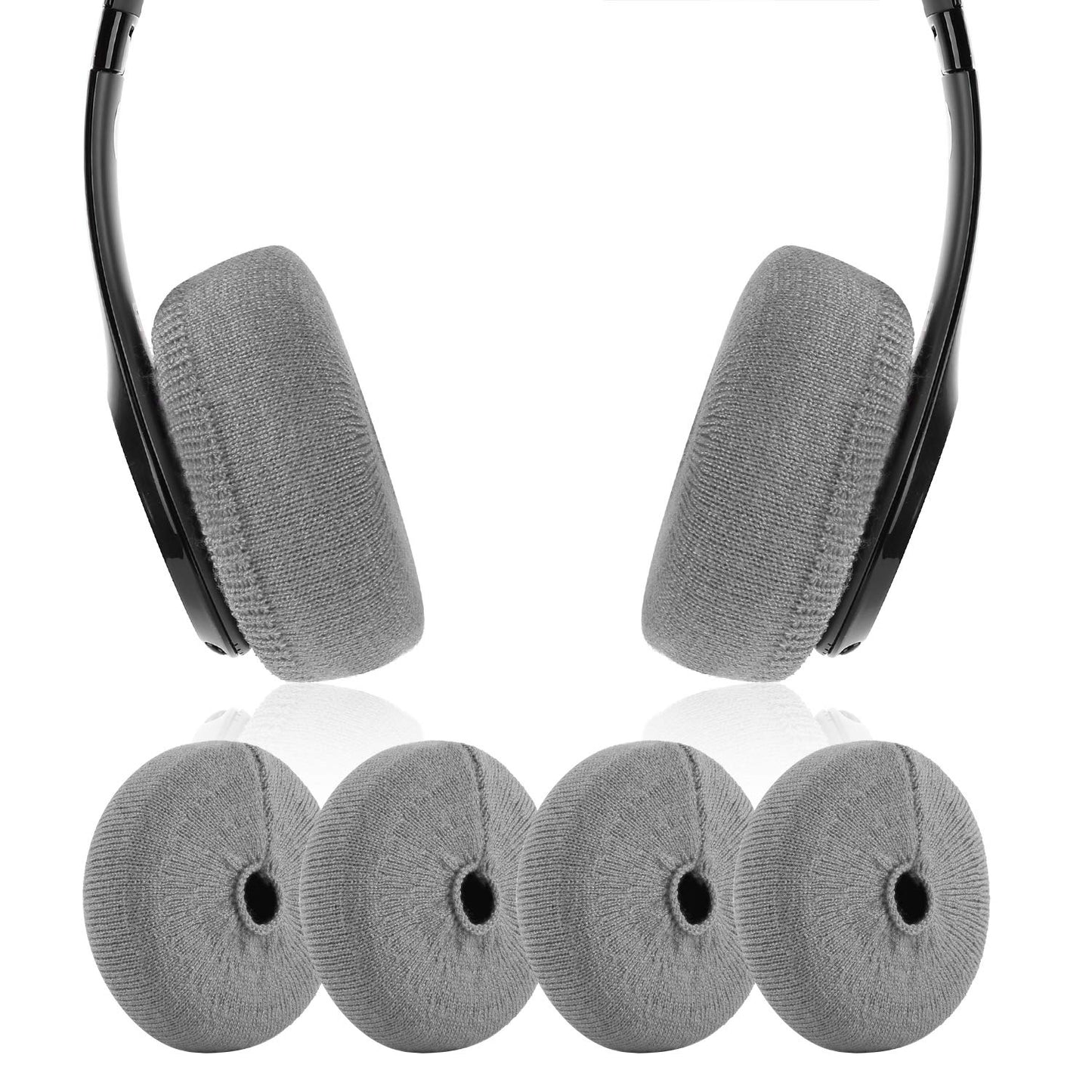 JARMOR Earpads Sweater Cover Protectors with Knit Fabric for Beats Solo 3/2, Solo HD/Mixr/EP Headphones and Other Headsets with 1.57-3.14 Inch Ear