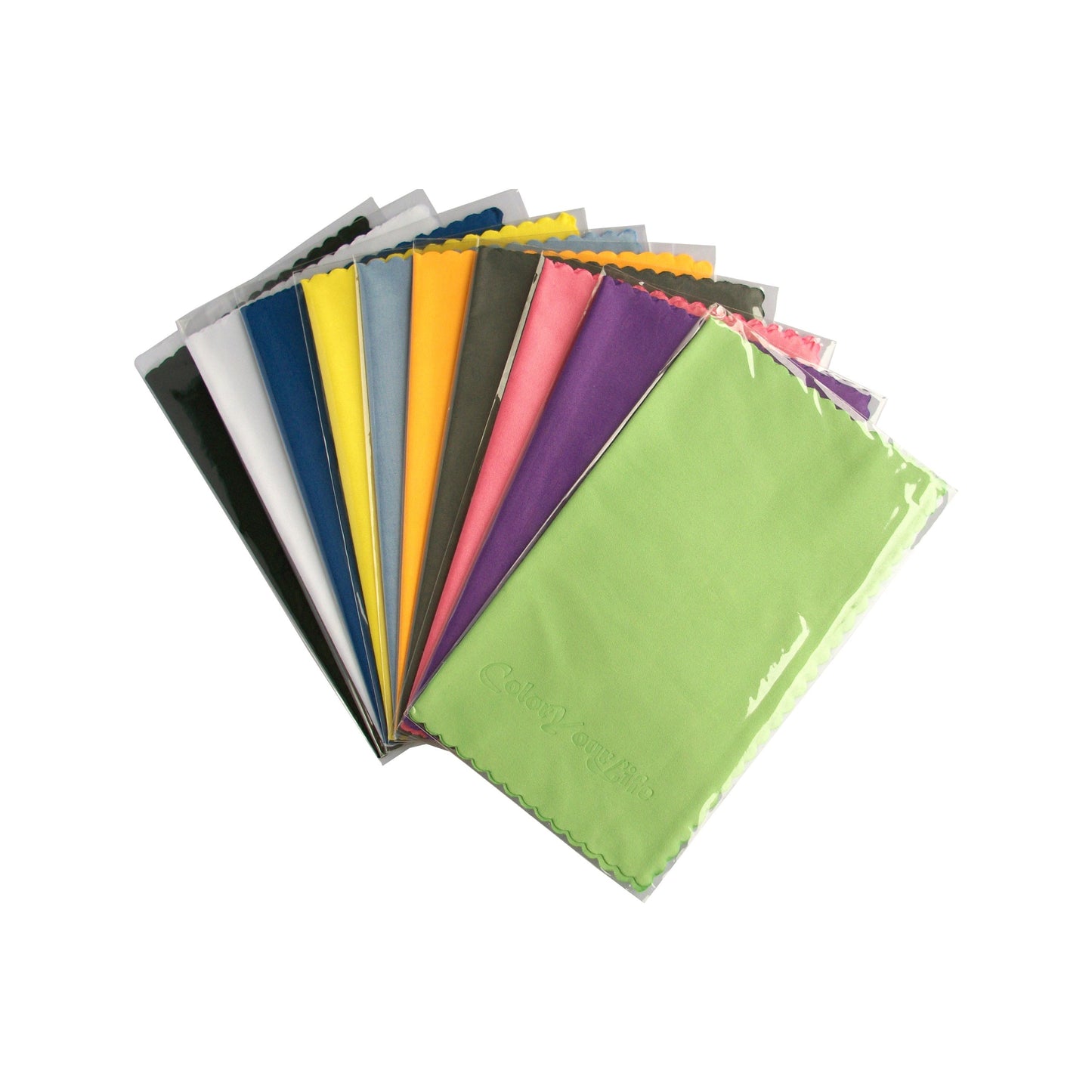 ColorYourLife 10-Pack Microfiber Cleaning Cloths for Smart phones, Laptops, Tablets, Lenses, LCD Monitor, TV, Camera, Glasses, Optics Etc