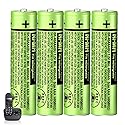 BENNTOP BK-40AAABU NIMH AAA Rechargeable Batteries 1.2V 400mah 4-Pack NIMH AAA Battery for Panasonic Cordless Phones, Remote Controls, Electronics