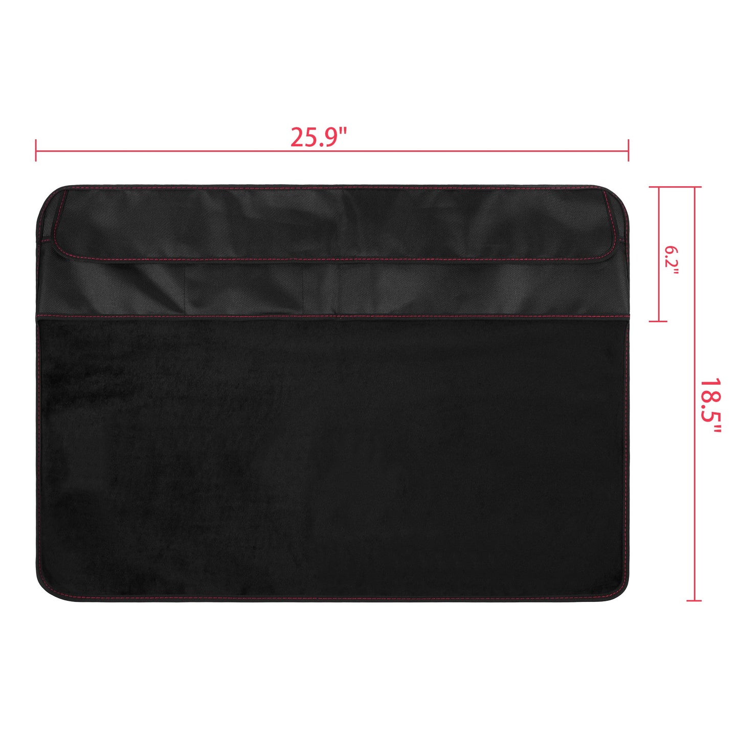TXEsign Monitor Dust Cover, PU Leather PC Computer Monitor Screen Display Protector with Rear Pocket for IMAC 27 inch Slim A1862/A1419 (27", Black)
