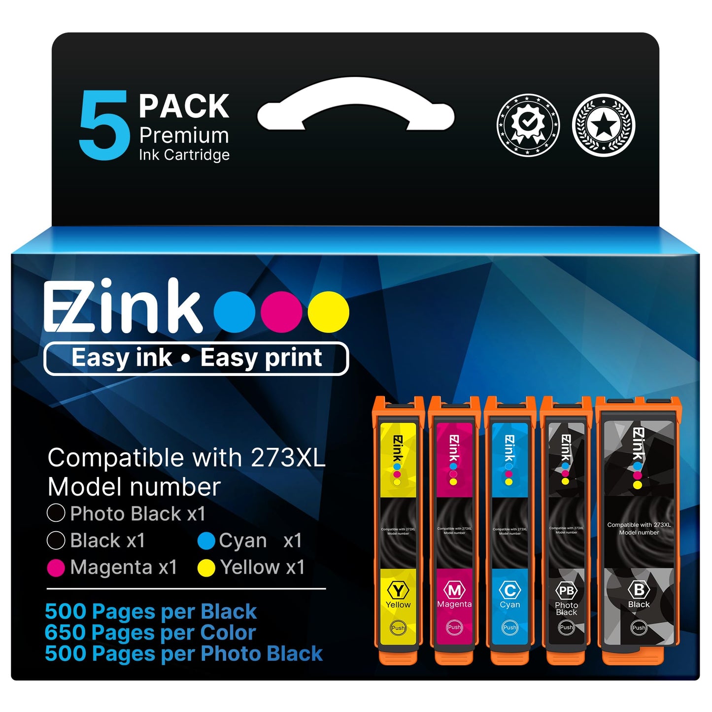 E-Z Ink Remanufactured Replacement for 273XL Ink Cartridges for 273 XL