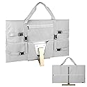 Kingshion 32 Inch Monitor Carrying Case, Travel Protective Bag for LCD Screens with Padded Velvet Lining, Waterproof & Shockproof Design-Light Gray