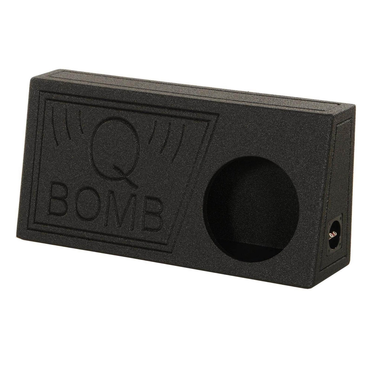 QPower QBomb Single 10" Vented Car Audio Subwoofer Box, 1.17 Cu Ft Airspace