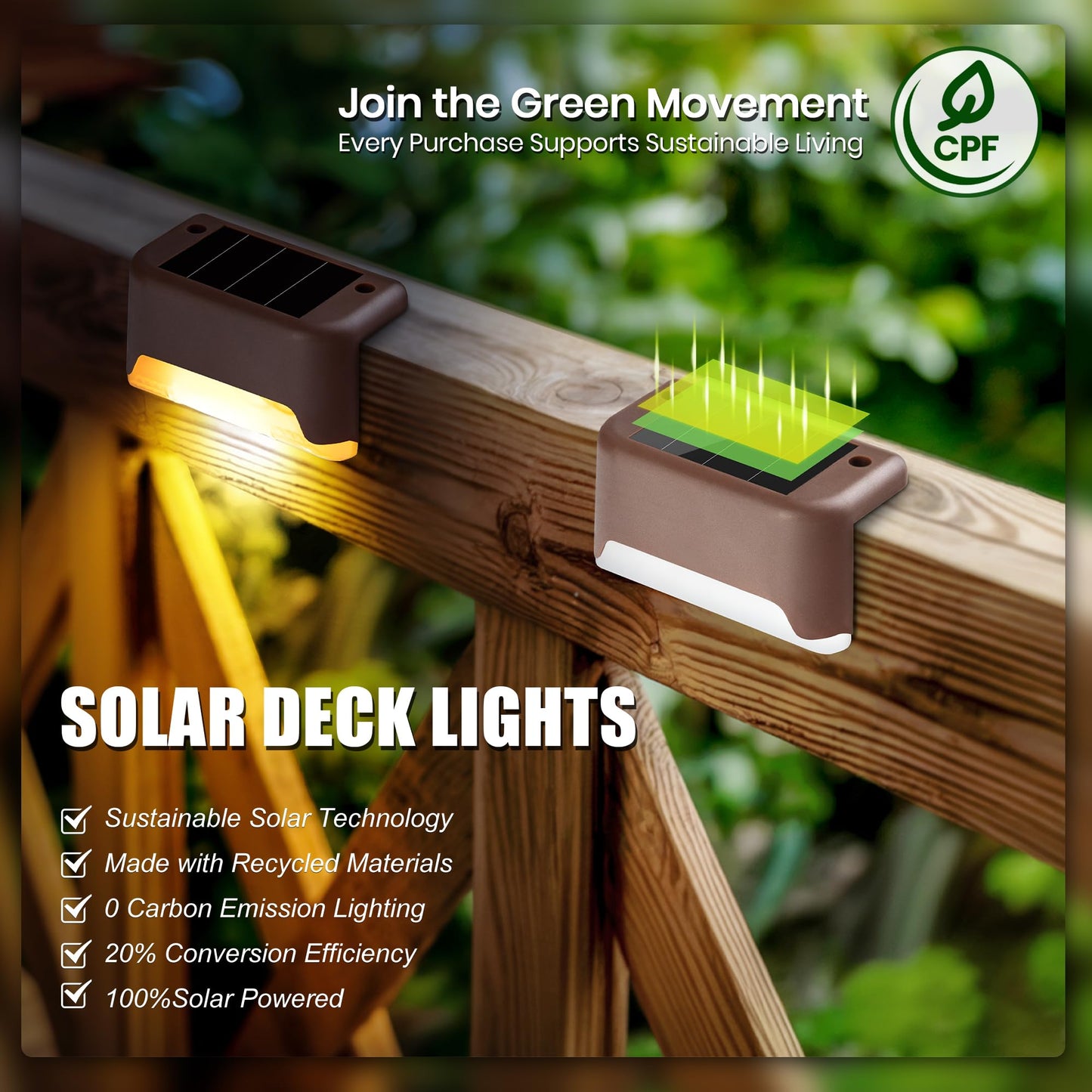 SOLPEX Solar Deck Lights Outdoor 16 Pack, Solar Step Lights Waterproof Led Solar lights for Outdoor Stairs, Step , Fence, Yard, Patio