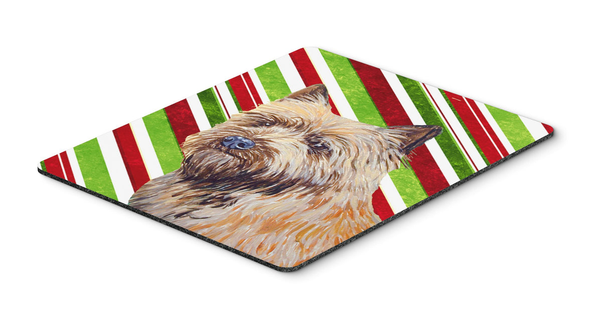 Caroline's Treasures LH9230MP Cairn Terrier Candy Cane Holiday Christmas Mouse Pad, Hot Pad or Trivet for Home Office Gaming Working Computers Laptop
