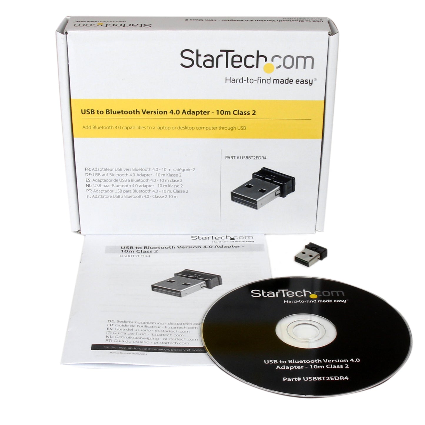 StarTech Mini-USB Bluetooth 4.0 Adapter, TAA (USBBT2EDR4)