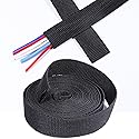 SUNNAREPOON Heat Shrink Rope Protector Sleeve, Prevent Overheating and Slipping Winch Rope Protective Sleeve for Trolling Motor Cable Sleeve (2-1/4''