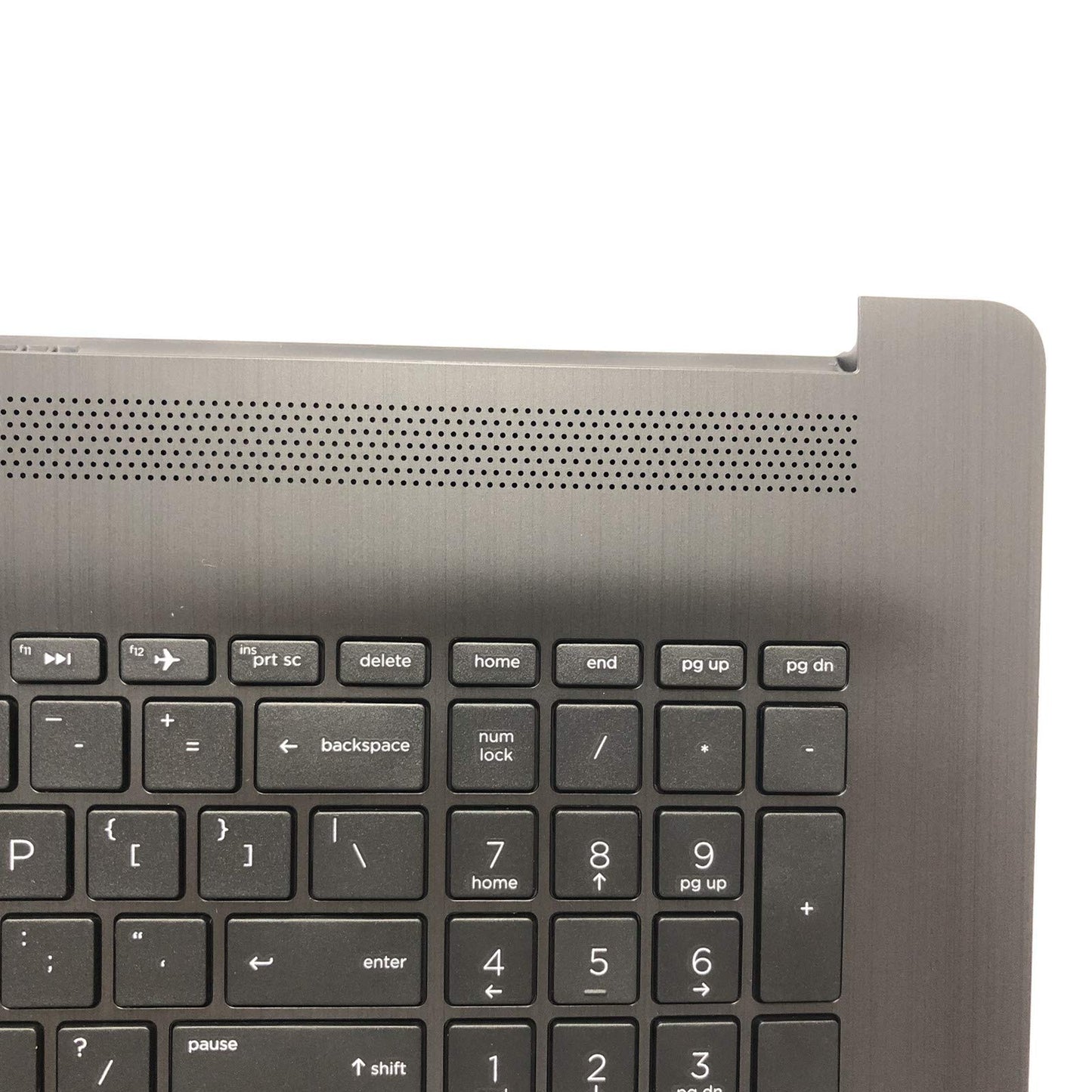 Replacement for HP Pavilion17BY 17-by 17CA 17-CA 17Q-CS Laptop Upper Case Palmrest Touchpad with Keyboard Assembly Part L22750-001 6070B1308103 Grey