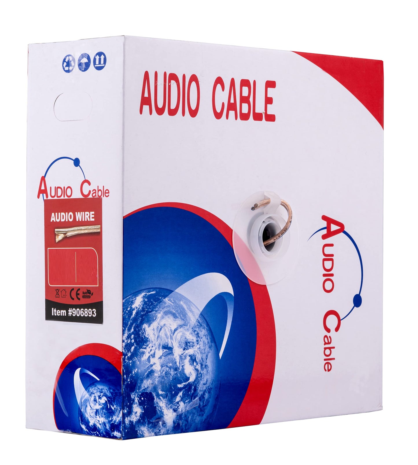 Cables Direct Online Speaker Wire 16 Gauge 16/2 Conductors CCA (Copper Clad Aluminum) Transparent Low Voltage Clear Cable for Home Theater, Car Audio