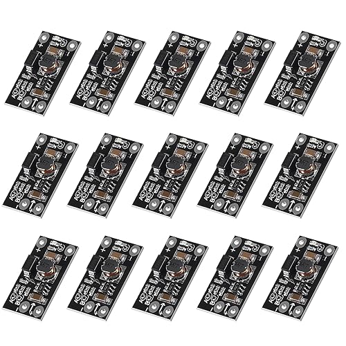 AITIAO 15PCS Mini Boost Module 3.7V to 5V 8V 9V 12V 1.5A Multi-Function Step Up Board with LED Indicator for Electronic DIY