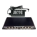 PoE Texas POES-8-7-48v60w | 8 Port Ethernet Switch with Passive PoE on 7 Ports - Power Over Ethernet for 802.3af | Includes 48 Volt 60 Watt Power