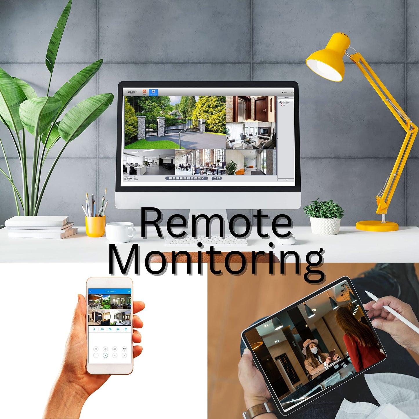Evertech 8 Channel CCTV Surveillance Security System Video Recorder 1080P HD TVI AHD CVI Analog DVR with 2TB Hard Drive for up 2 Weeks Recording