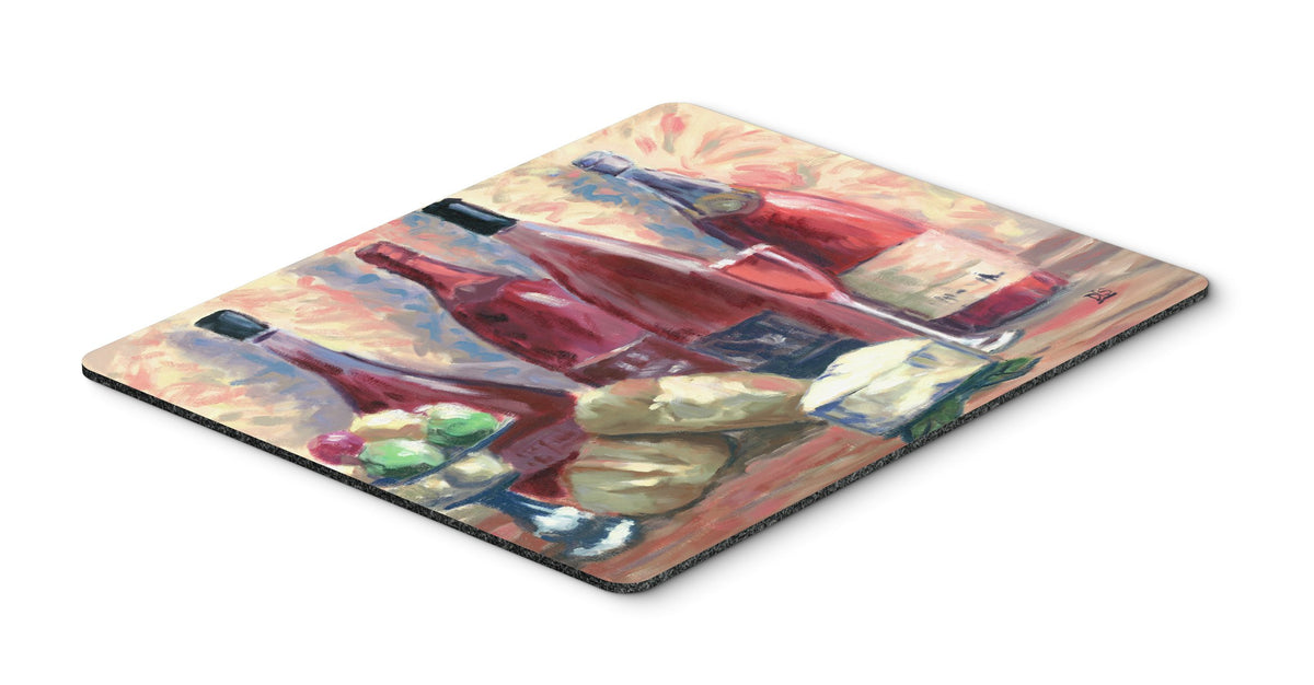 Caroline's Treasures SDSM0127MP Wine and Cheese by David Smith Mouse Pad, Hot Pad or Trivet for Home Office Gaming Working Computers Laptop Mouse