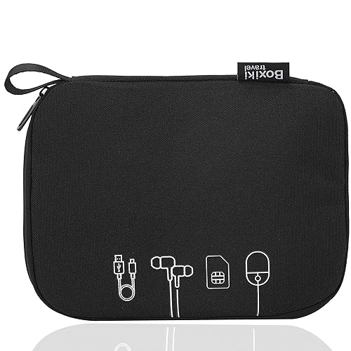 Digital Accessory Pouch - Portable Travel Organizer Bag for Cables, Chargers, Earphones, Power Banks & Tech Gadgets - Water Repellent Zipper Storage