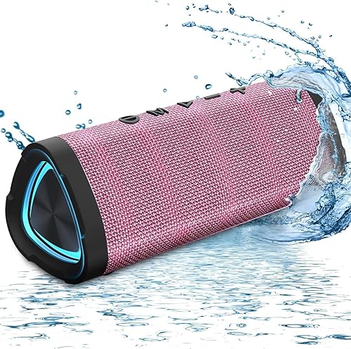 Vanzon Bluetooth Speakers V40 Portable Wireless Speaker V5.0 with 24W Loud Stereo Sound, TWS, 24H Playtime & IPX7 Waterproof, Suitable for Travel