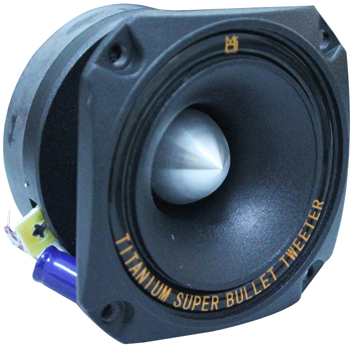 MR DJ HDT700B 3.5-Inch Titanium Bullet High Compression Tweeter with 10 Ounce Ferrite Magnet (Black)