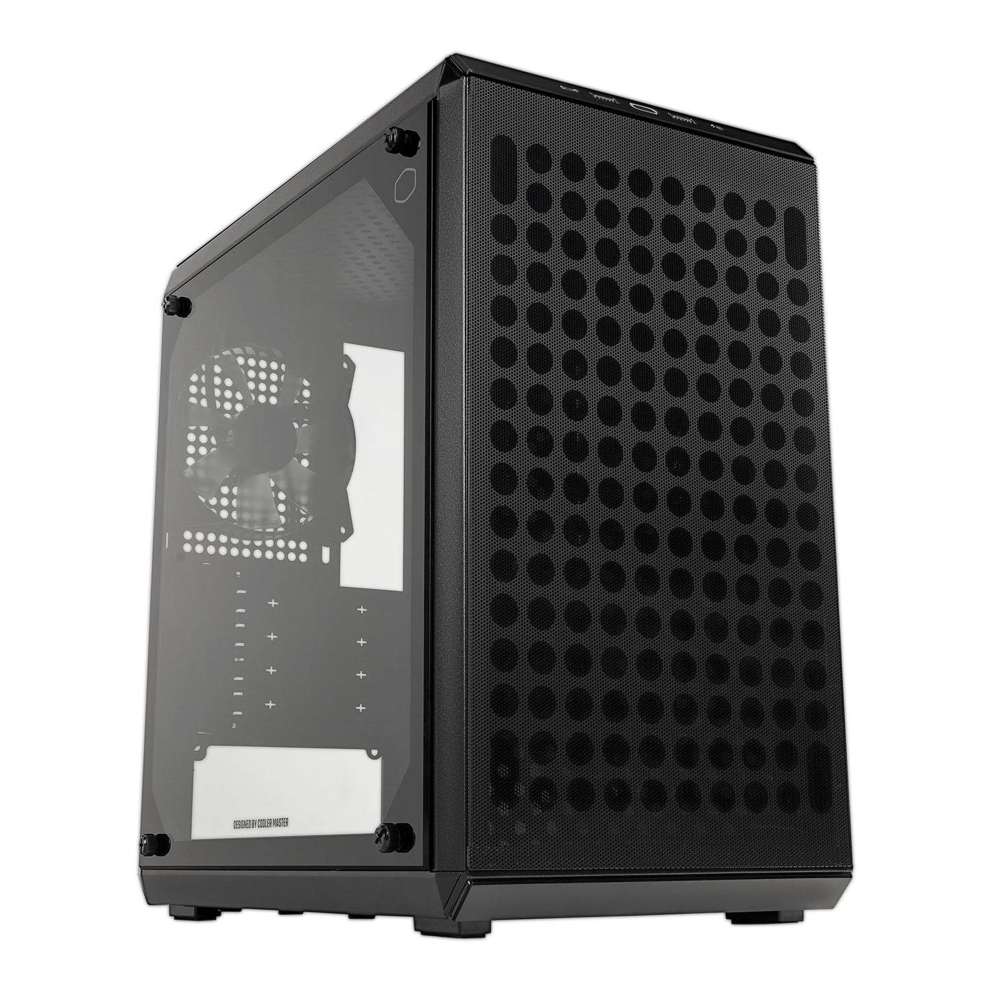 Cooler Master Q300L V2 Micro-ATX Tower, Magnetic Patterned Dust Filter, USB 3.2 Gen 2x2 (20GB), Tempered Glass, CPU Coolers Max 159mm, GPU 360mm