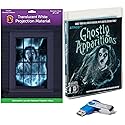 AtmosFX Ghostly Apparitions USB + 48" x 72" White Holographic Screen for Halloween Projection