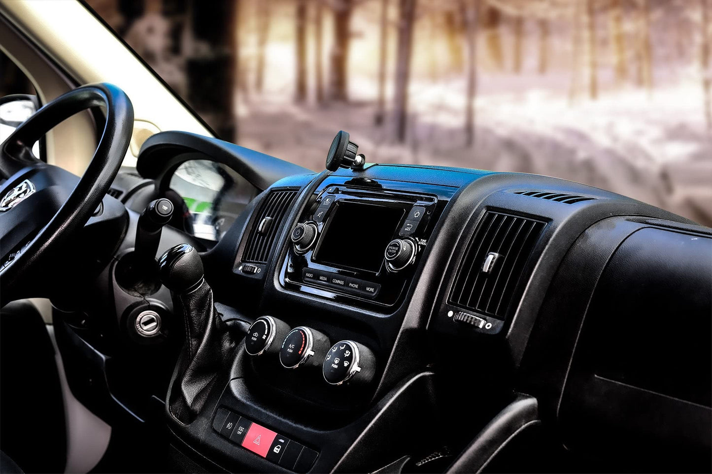 Course Motorsports DirectFit Phone Mount - Magnetic or Dodge Ram Promaster (2014-2021) - Manual Cradle