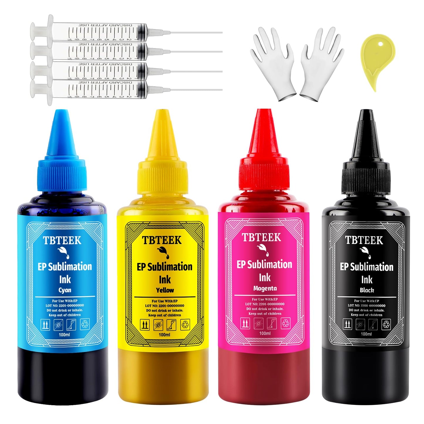 TBTeek Sublimation Ink for Inkjet Printers C68 C88+ L555 L365 L375 L455 L565 L1300 WF7610 XP-434 XP-320 NX 515 NX 420 NX-330 Heat Press Transfer