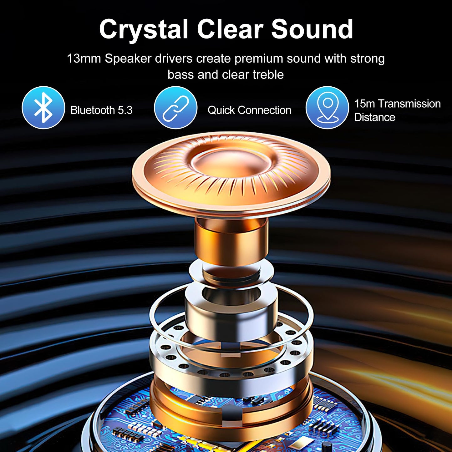 Blackview 2025 Latest Wireless Earbuds, Bluetooth 5.3 Noise Cancelling Earbuds, 56H Playtime, Deep Bass HiFi Sound Quality, Waterproof IPX7,LED…