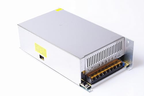 KNACRO DC 48V 10A Universal Switching Power Converter Adapter Transformer Regulated Supply AC to DC LED Driver 480w for CCTV, Computer Project