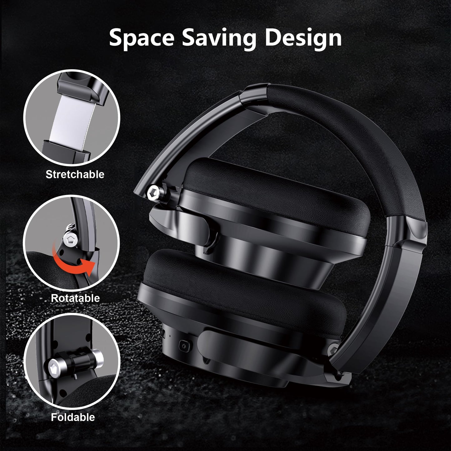 Wireless Headphones Over Ear, 70H Playtime Headphone Wireless Bluetooth 5.1,3EQ Modes & HiFi Stereo Bluetooth Headset with Deep Bass, Foldable…