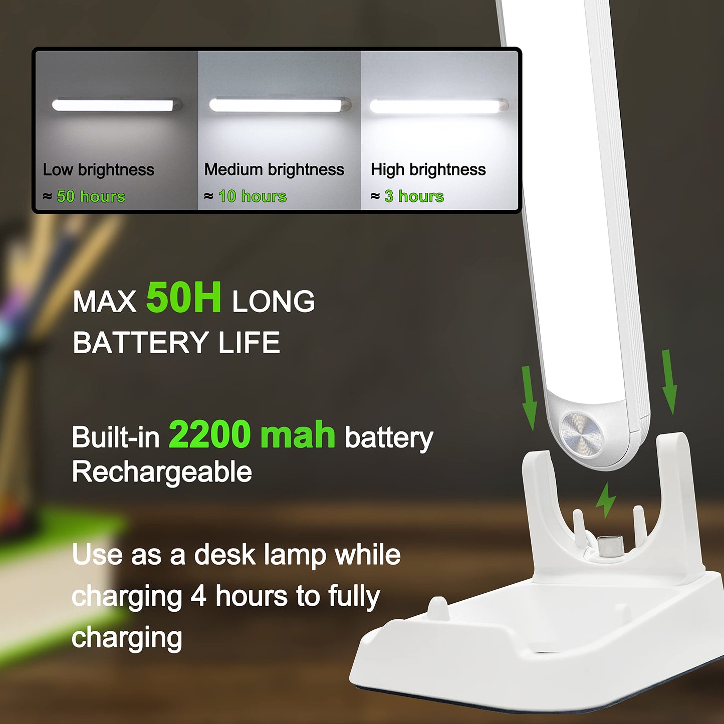 Bunk Bed Lights Dimmable Touch Light Bar Adjustable Color Temperature, Wireless Stick on Lighting for Kids, Wall Reading, Headboard Lamp, Bedroom