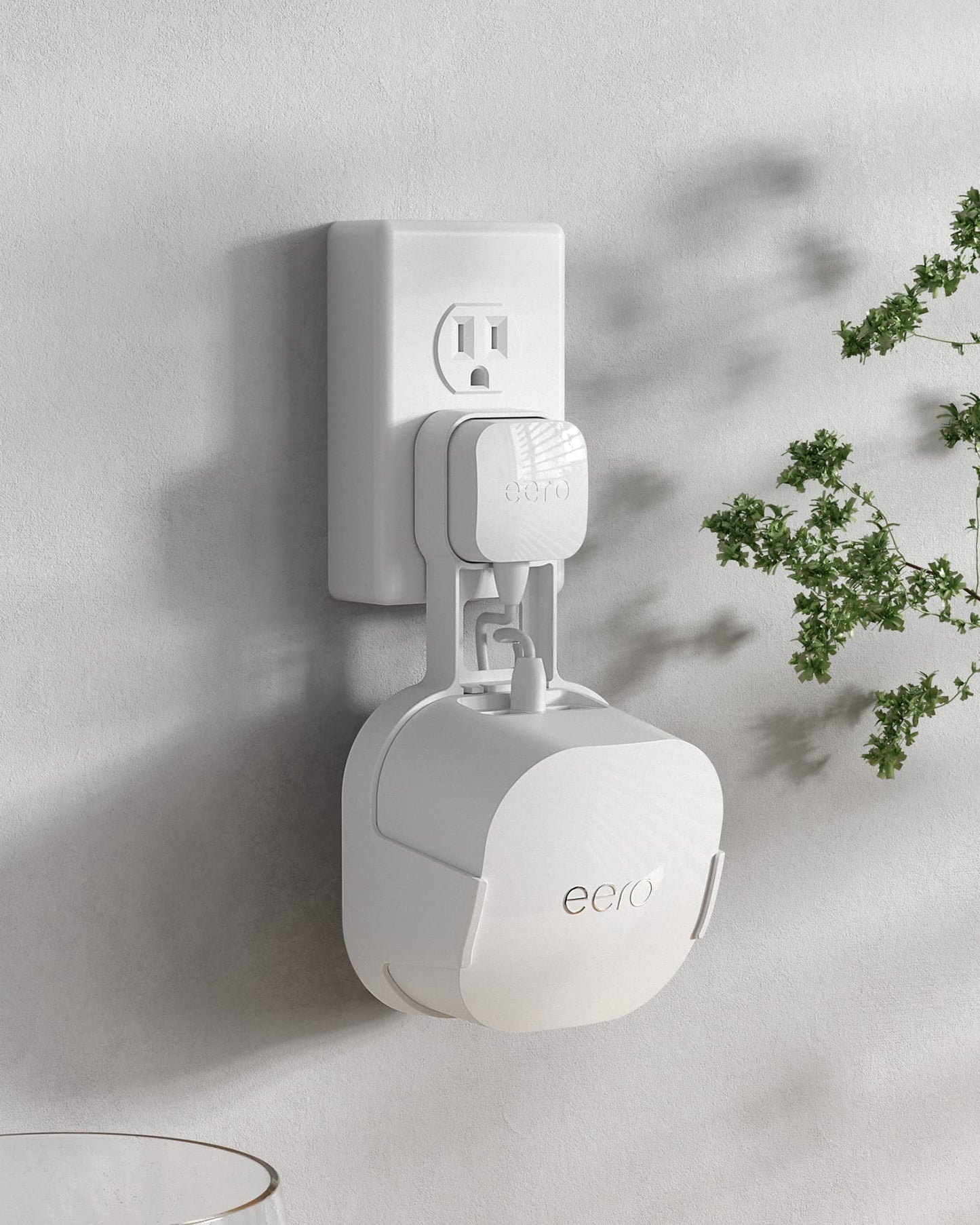 COOLWUFAN 2 Pack Outlet Wall Mount Holder for eero 6 and Eero 6+