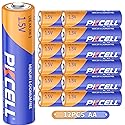 PKCELL AA LR06 Batteries,1.5V High Performance Disposable 12 Pack Double A Batteries for Keyboards Clocks Kids Musical Mat Toys Remote Controls…