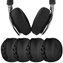 Geekria 2 Pairs Flex Fabric Headphones Ear Covers - Product Safety Certified - Washable & Stretchable Earcup Protectors for Over-Ear Headsets, Sweat