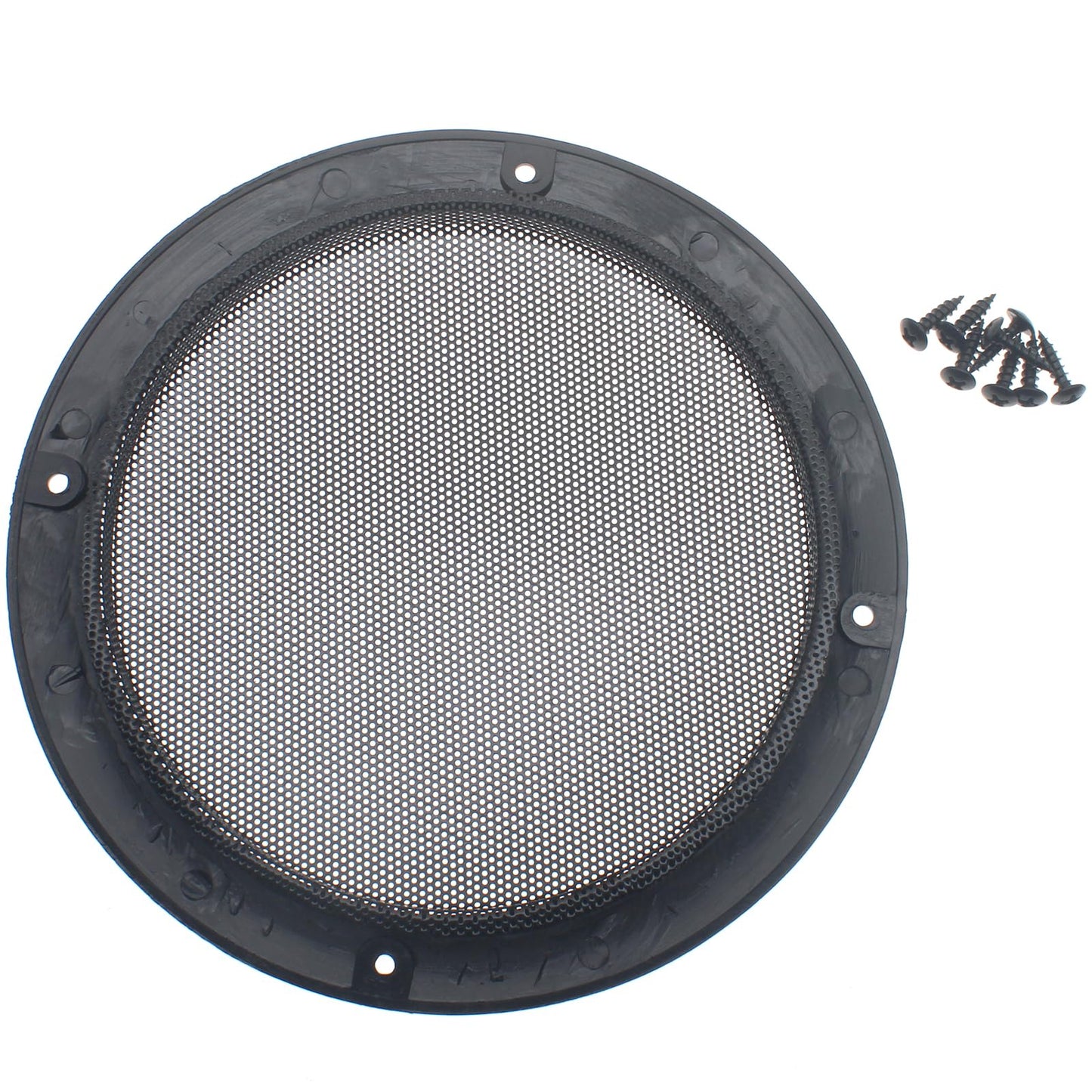 SYCZIOHU 2 Pcs 10 Inch Speaker Grill Steel Mesh Round Subwoofer Grill Waffle Protector Guard Speaker Cover Decorative Car Audio Grille Black