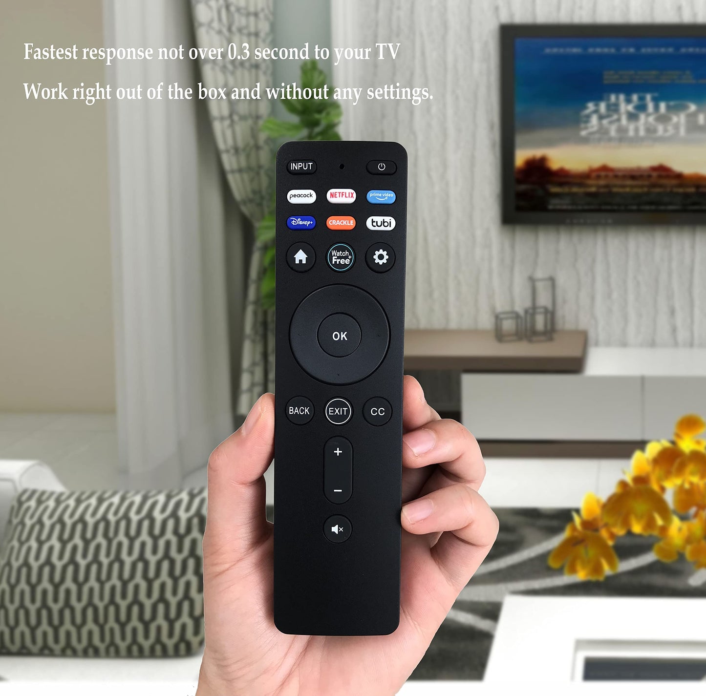 Replacement Remote Control XRT260 for Vizio V-Series M-Series Smart TV V505-J01 M50Q7-J01 V555-J01 M55Q7-J01 M65Q7-J01