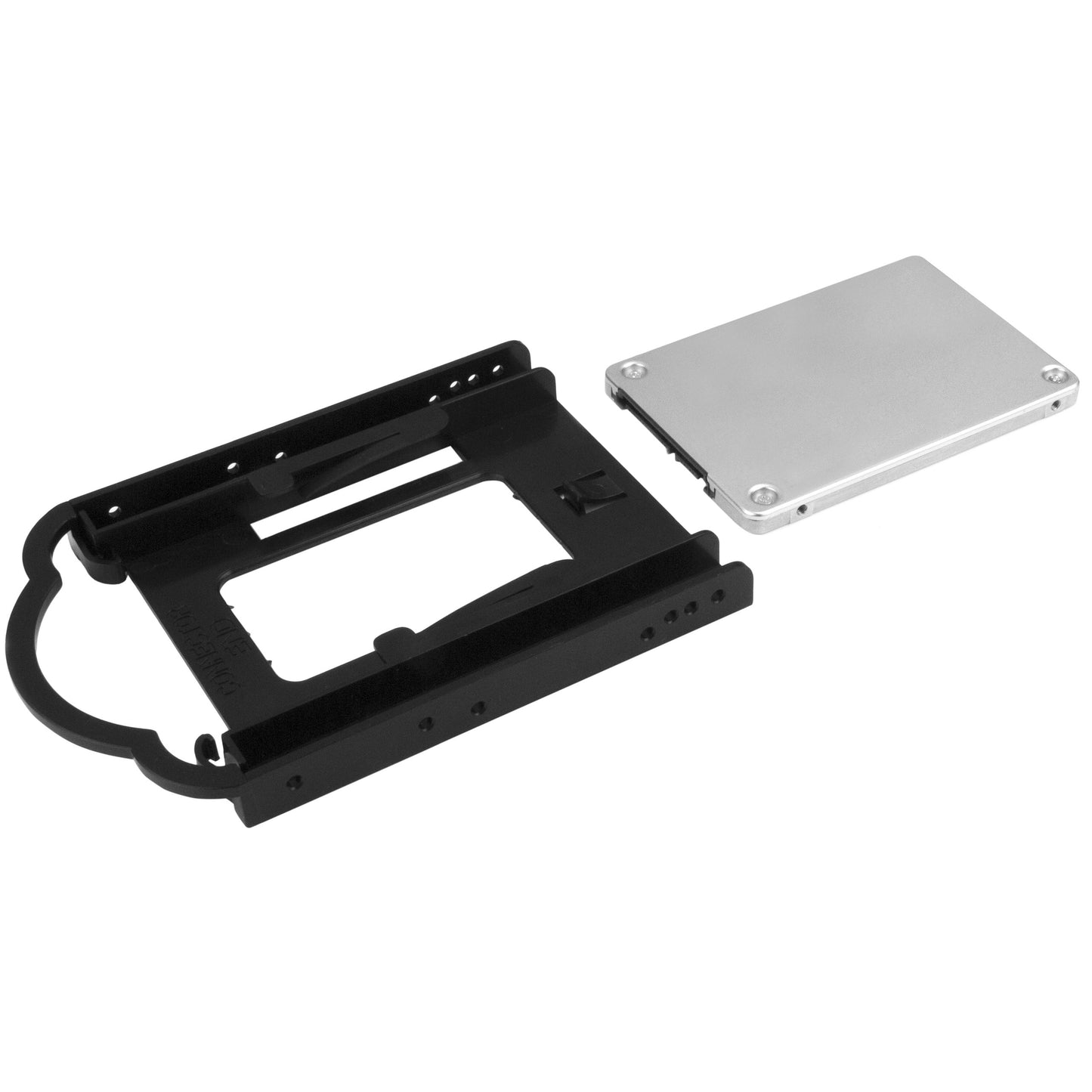 StarTech.com 2.5" HDD / SDD Mounting Bracket for 3.5" Drive Bay - Tool-less Installation - 2.5 Inch SSD HDD Adapter Bracket (BRACKET125PT), Black