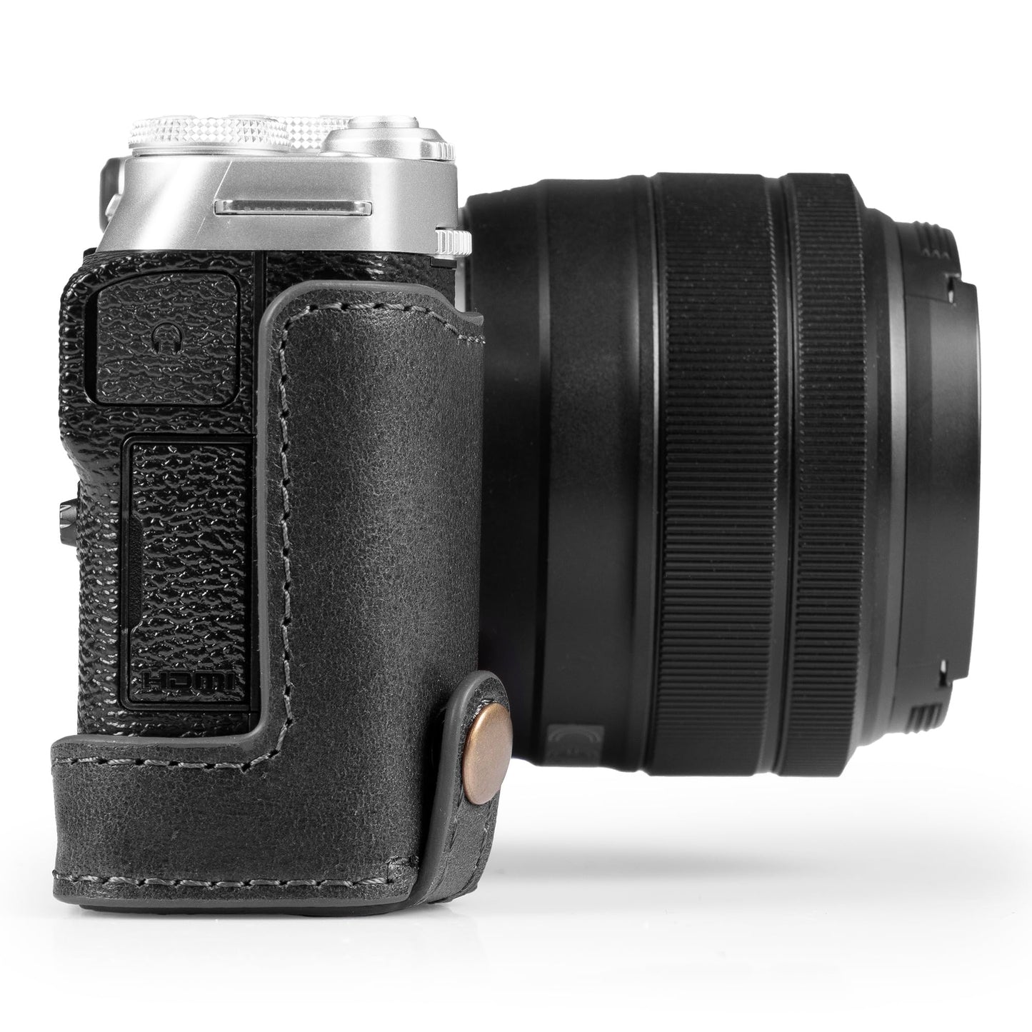 MegaGear Genuine Leather Half Camera Case Compatible with Fujifilm X-M5