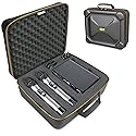 USA Gear Microphone Case, Wireless Microphones & Systems Hard Case Compatible with JBL Wireless, Sennheiser E 835, Tonor & More - 12" Customizable