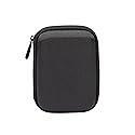Amazon Basics Portable External Hard Drive Carrying Case with Mesh Storage, Protection, Secure Strap, Black