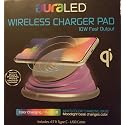 Tzumi Aura LED 10WATT Wireless Charger,Black,5766