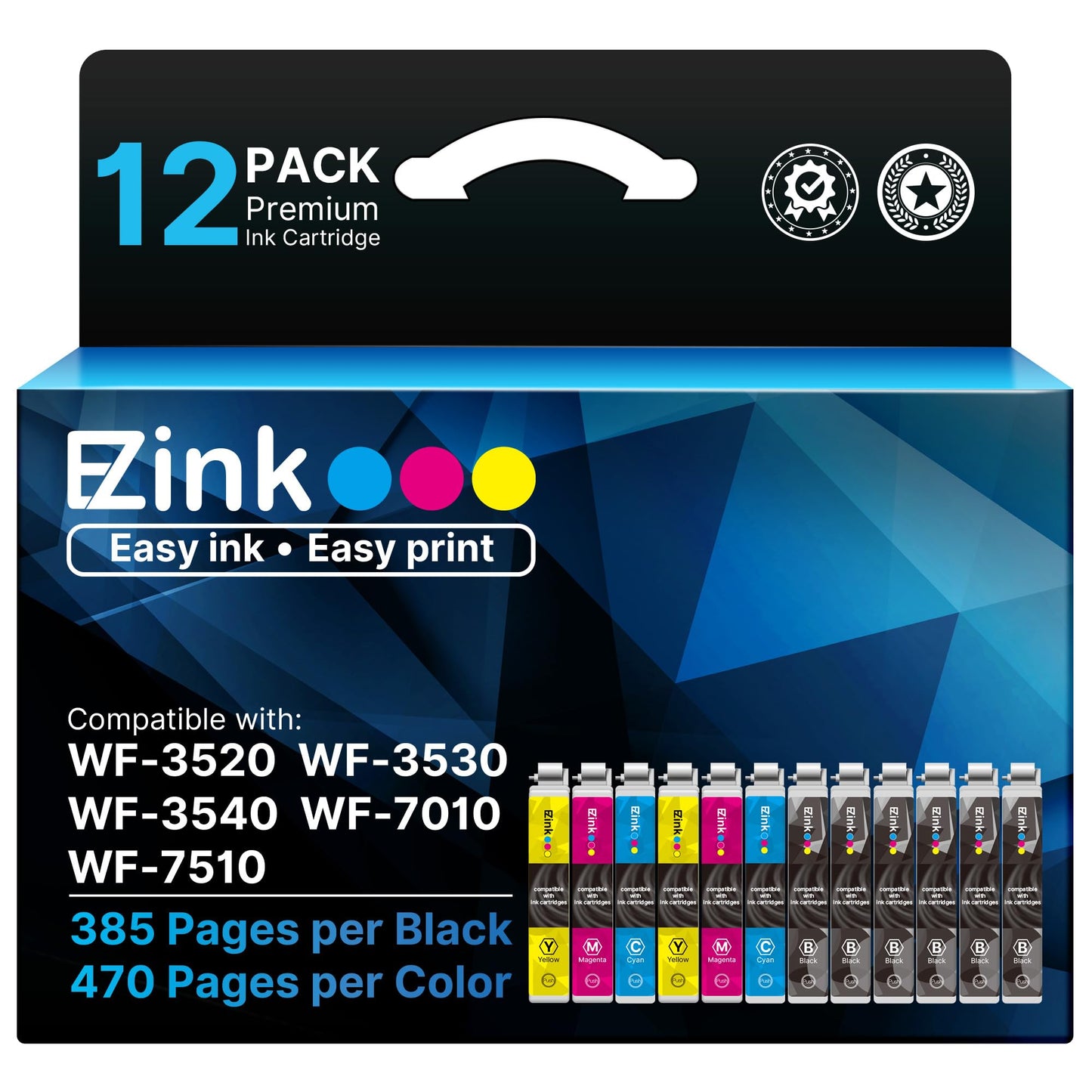 E-Z Ink Remanufactured Replacement for 126 Ink Cartridges for 126 WF-3520