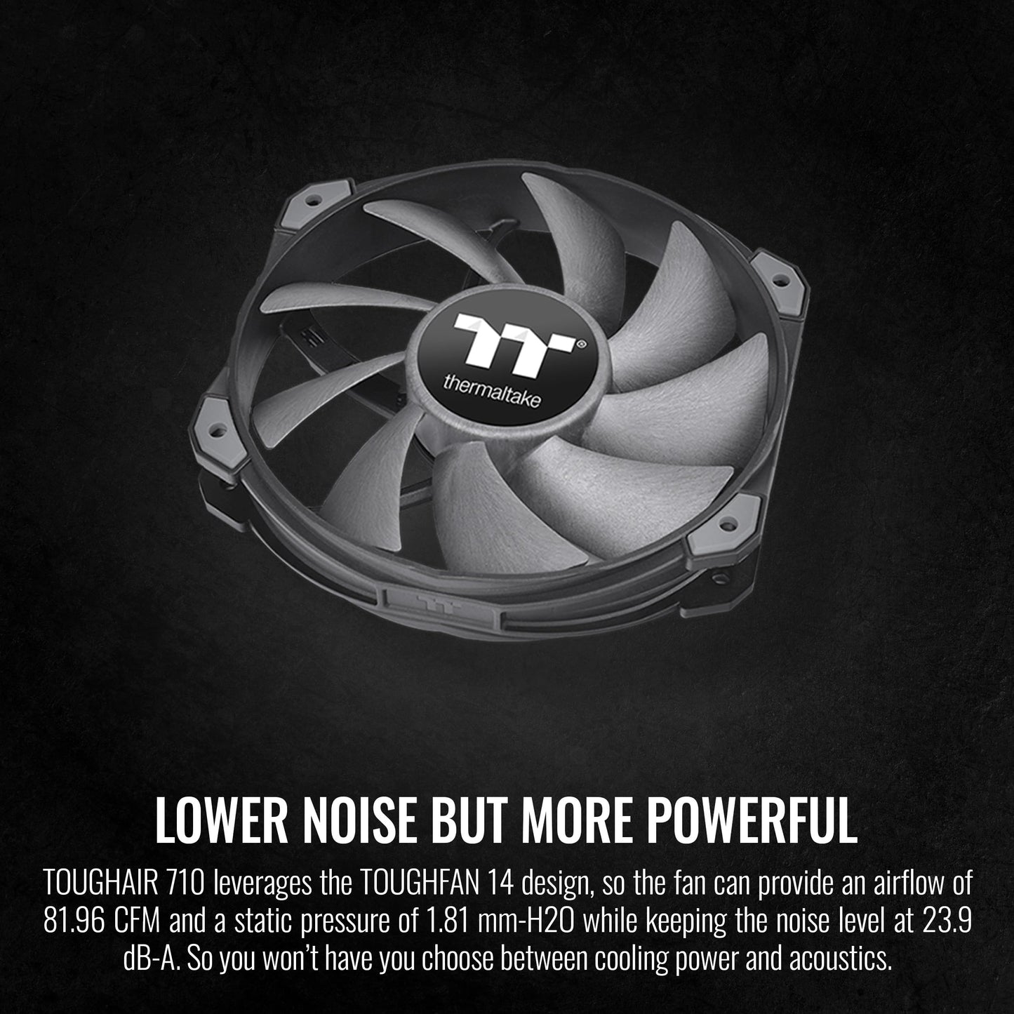 Thermaltake TOUGHAIR 710 250W TDP CPU Cooler, Intel LGA 1851/1700/1200, AMD AM5/AM4, Dual-Tower Dual Fan Design, Copper Base with 7 Heat Pipes